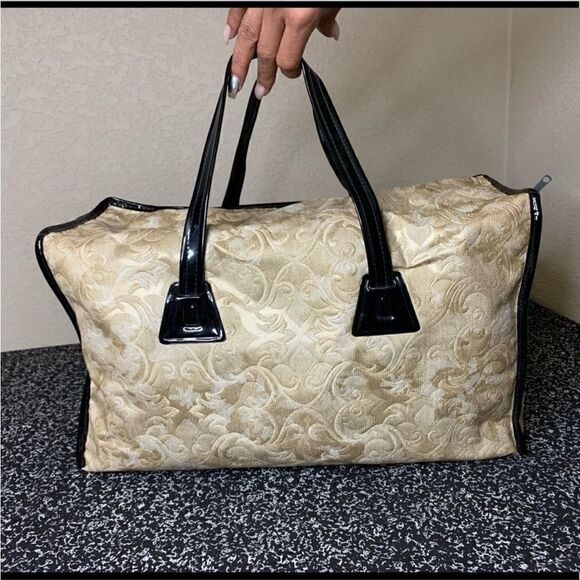 Vintage Gold & Black Rose Square Tote - Picture 11 of 11